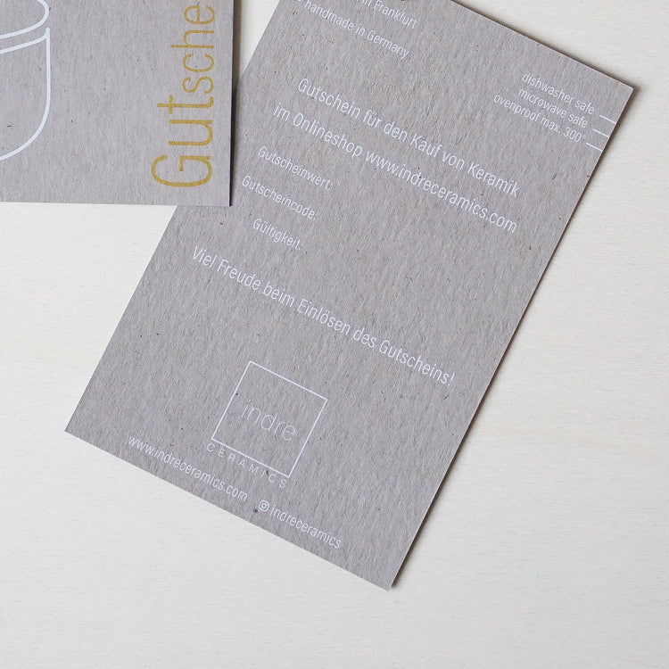 Gutschein Karte